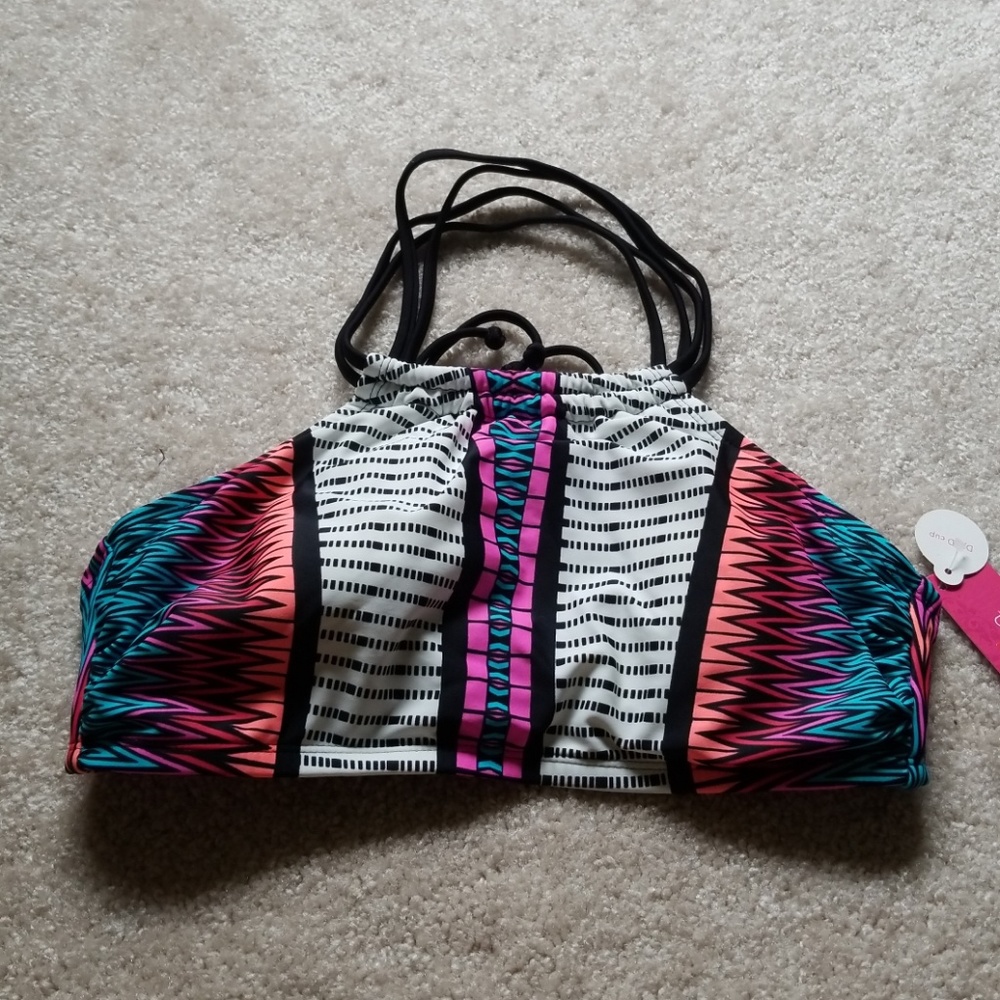 Colorful bikini top